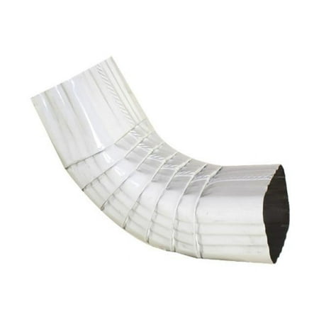Spectra Metals 2 x 3 In. Aluminum White Front Downspout Elbow 3AELRTW