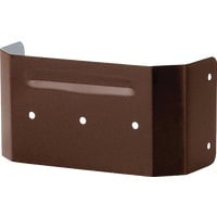 Spectra Metals Aluminum Downspout Clip - Brown - 3" x 4"