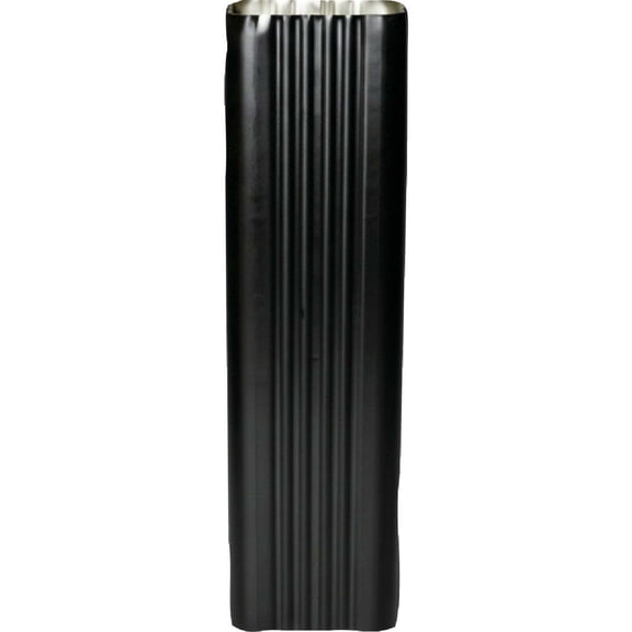Spectra Metals 3 In. x 4 In. x 15 In. K-Style Black Aluminum Downspout Extension