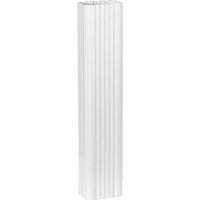Spectra Metals Downspout Extension K-Style - White Aluminum - 3" x 4" x 15"