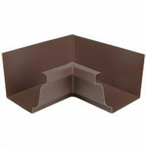 Spectra Metals 5 In. Aluminum Brown Mitre Gutter Inside Corner 5INMRTB