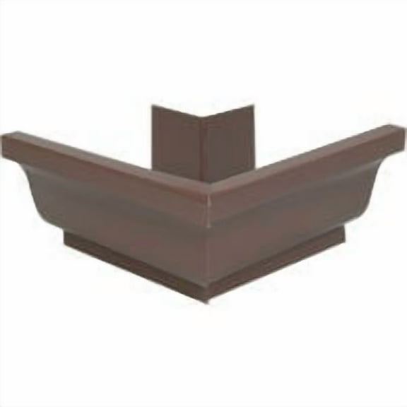 Spectra Metals Aluminum Gutter Outside Corner - 5 Piece, 5", Brown