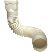 Spectra Gutter Systems Spectra Metal Sales 5034856 55 x 3 x 4 in. White Plastic Downspout Extension — Residential Use, Standard Application