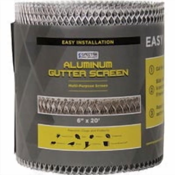 Spectra Metals Spectra Pro Select 6 In. x 20 Ft. Universal Aluminum Gutter Screen - Pack of 10