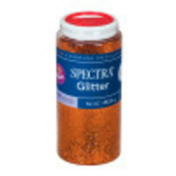 Spectra Non-Toxic Glitter Crystal, 1 lb Jar, Orange