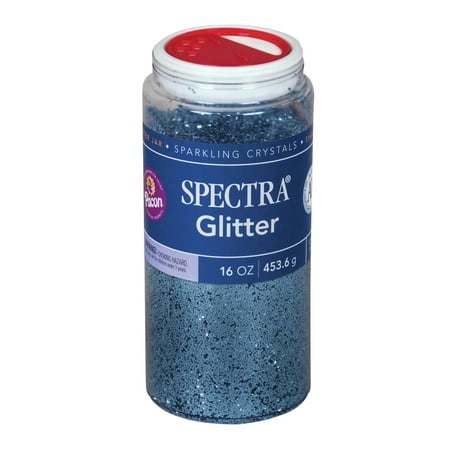 Spectra Non-Toxic Glitter Crystal, 1 lb Jar, Sky Blue