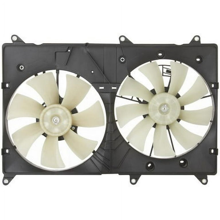 Spectra Premium Dual Radiator And Condenser Fan Assembly P/N:Cf20034 Fits  select: 2001-2007 TOYOTA HIGHLANDER, 1999-2003 LEXUS RX