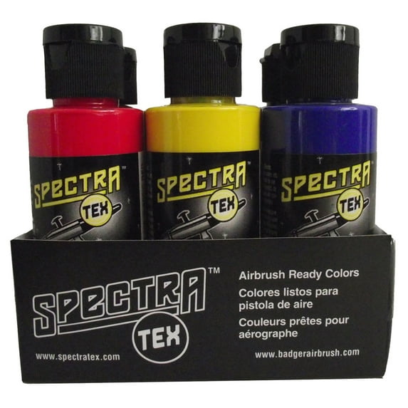 Spectra-Tex Airbrush Colors, 6-Color Primary Set