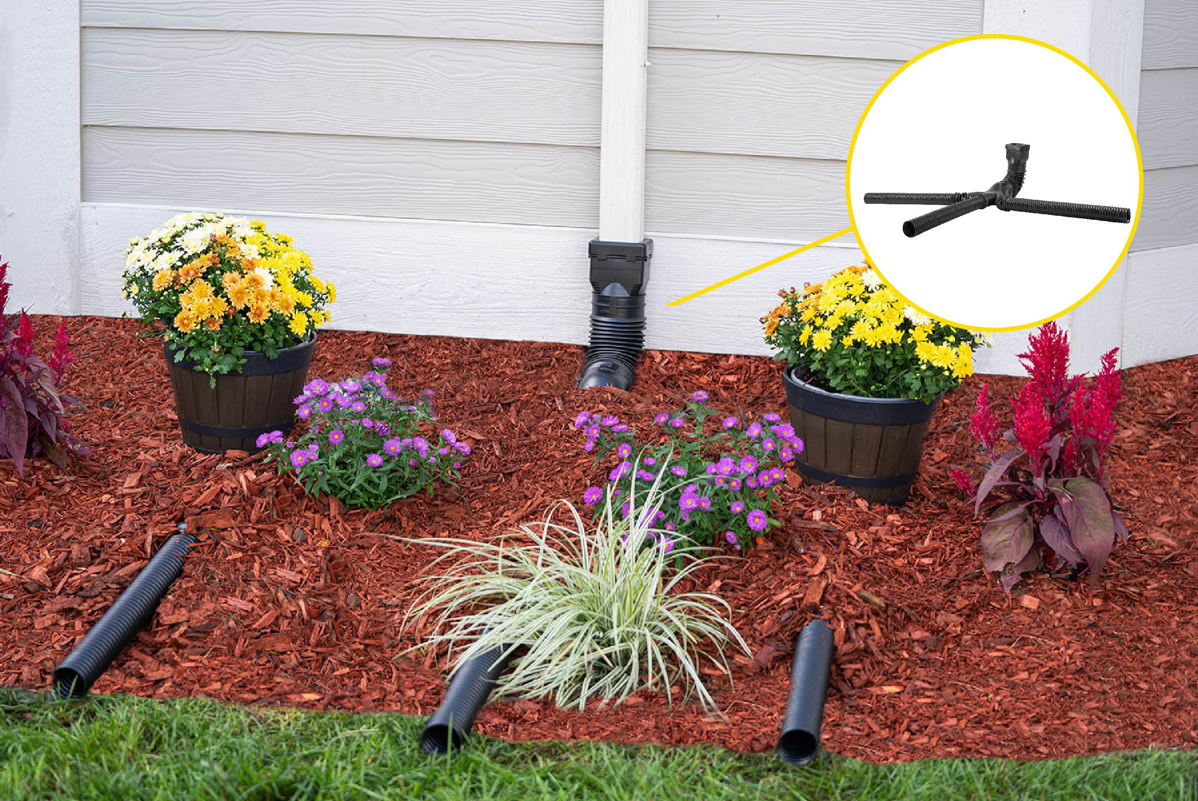 Gutter Downspout Splash Cover by Hilarious Home