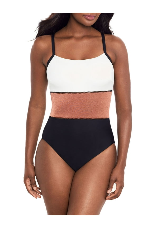 womens Trifecta One-Piece, 14, Orange