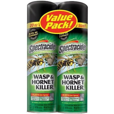 Spectracide Wasp and Hornet Killer Aerosol, 18.5 Ounce, 2-Pack