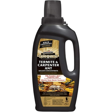 Spectracide Terminate Termite & Carpenter Ant Killer HG-96410 - Liquid Treatment - 32 oz