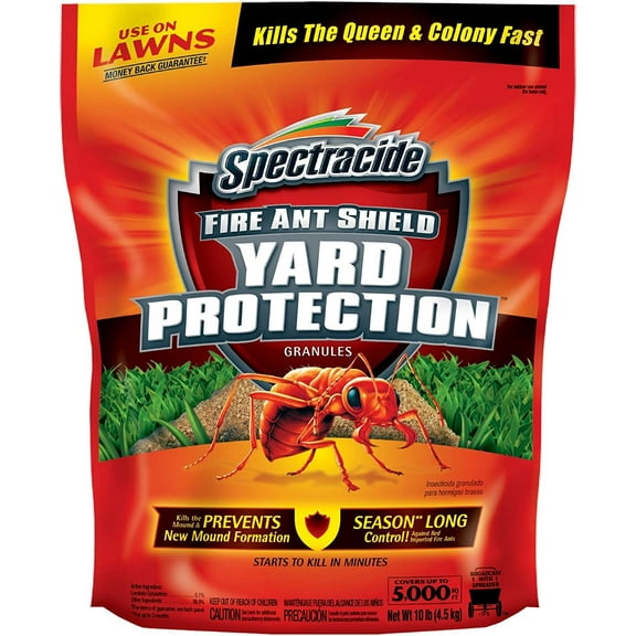 Spectracide 96472-1 Fire Ant Shield Yard Protection Granules-10-lb Pack of 4