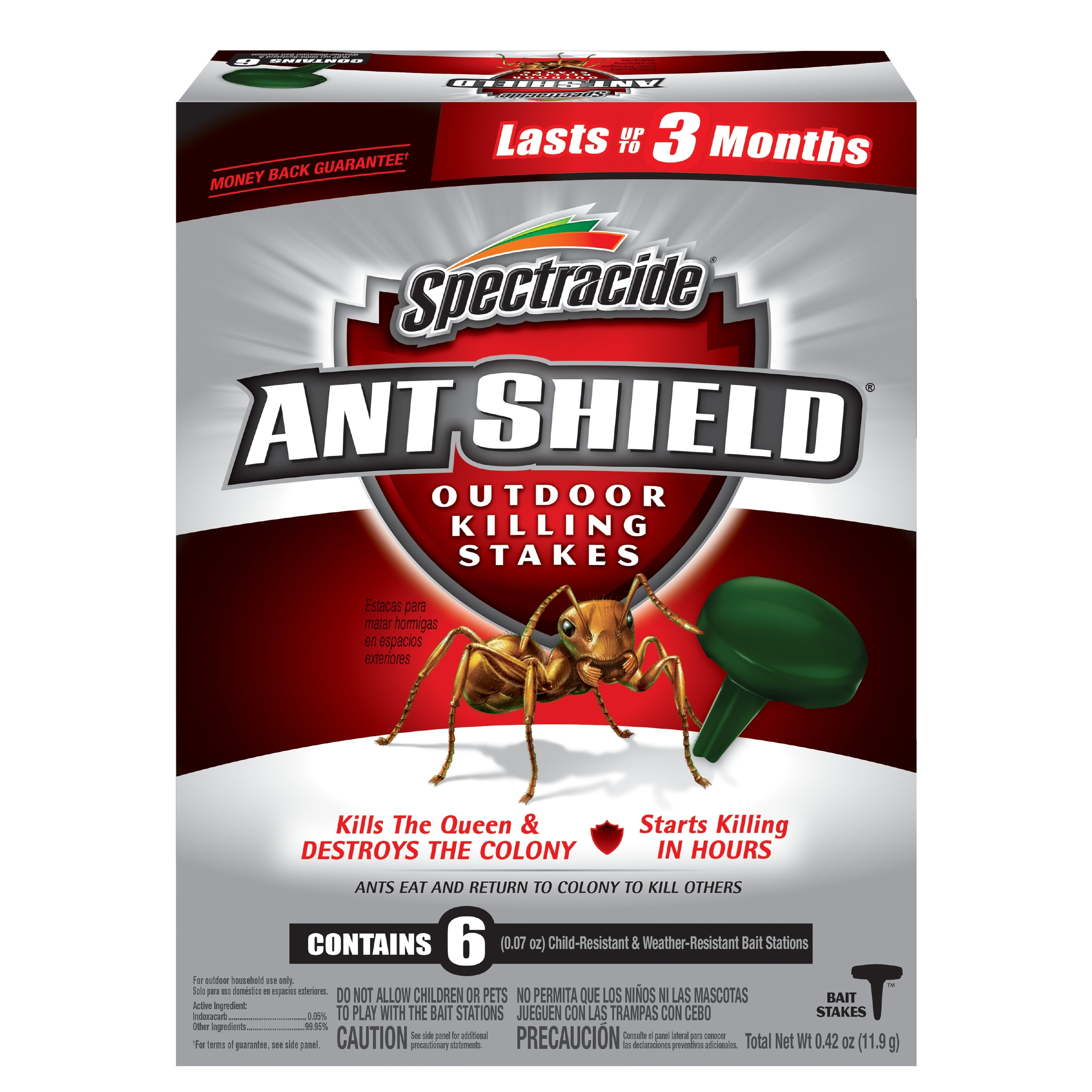 Spectracide Ant Shield Outdoor Killing Stakes, 6 Count
