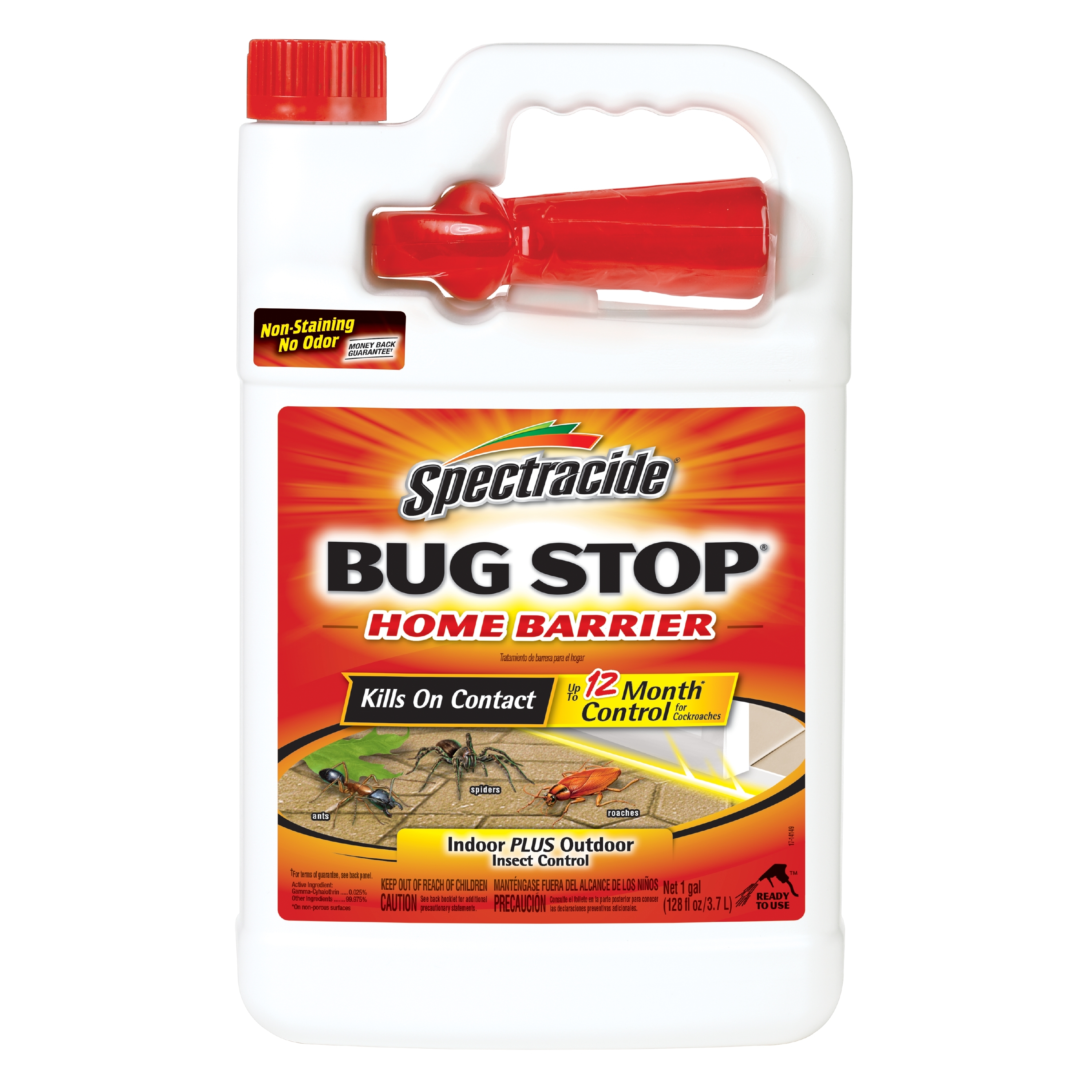 Spectracide Bug Stop Home Barrier Spray, Kills Ants, Roaches & Spiders Insect Control, 1 Gallon - image 1 of 11