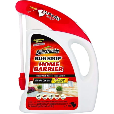 Spectracide Bug Stop Home Roaches & Fleas Insecticide Spray with Flip & Go Sprayer, 0.5 gal