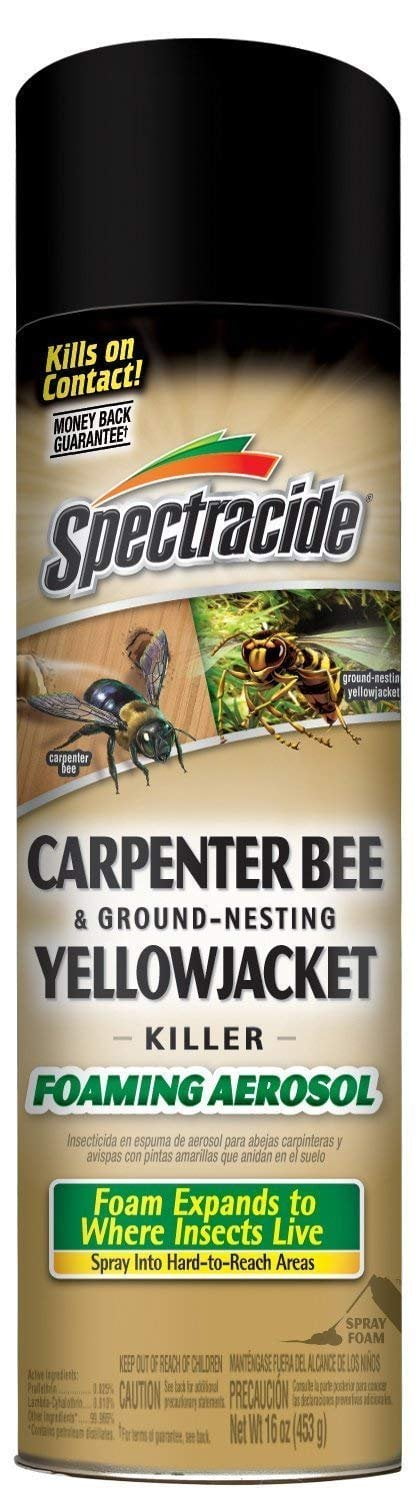 Spectracide Carpenter Bee & Ground-Nesting Yellowjacket Killer Foaming Aerosol HG-53371 Pack of 2