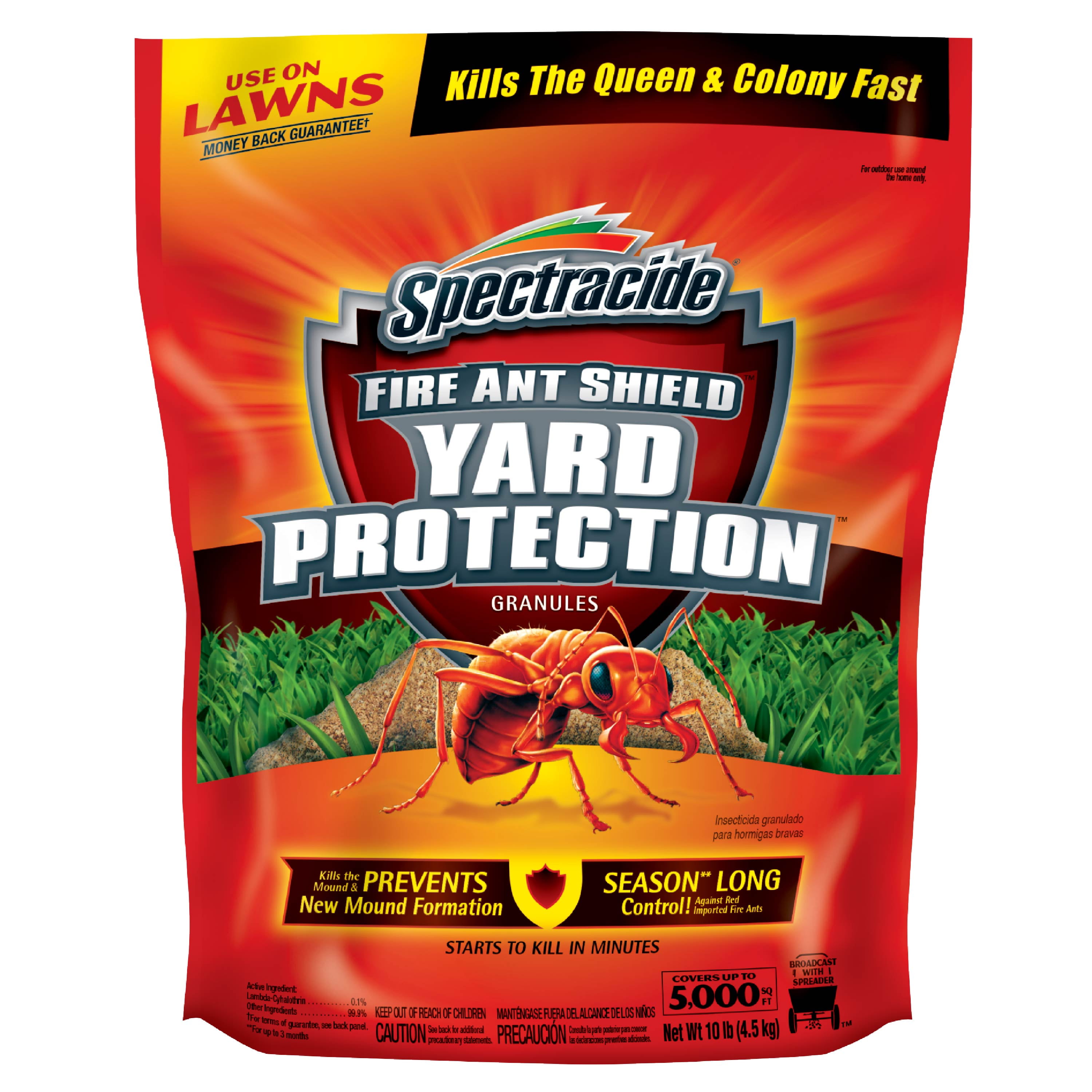 Spectracide Fire Ant Shield Yard Protection Granules, 10 Pound