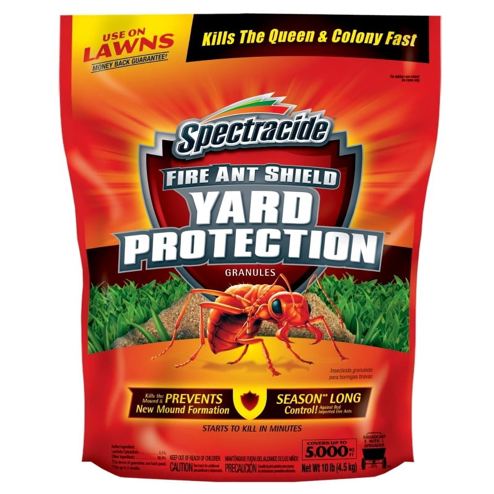 Spectracide Fire Ant Shield Yard Protection Granules, 10lb