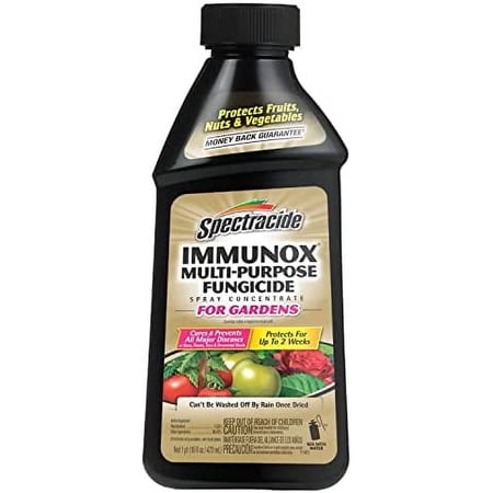 Spectracide Immunox Multi-Purpose Fungicide Spray Concentrate For Gardens 16 Ounces, Protects Up To 2 Weeks