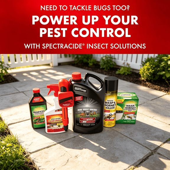 Spectracide Large Plot Triazicide Insect Killer for Lawns & Landscapes Concentrate, 1 Gallon, Large Plot Concentrate Formula Kills 180+ Pests Including Fleas, Ants, Deer Ticks and Other Listed Pests