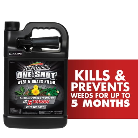 Spectracide One Shot Weed & Grass Killer Ready-to-Use Spray, 1 Gallon