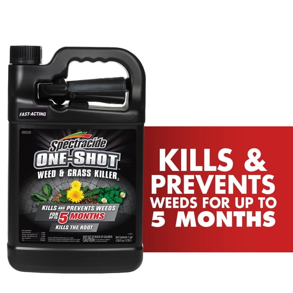 Spectracide One Shot Weed & Grass Killer Ready-to-Use Spray, 1 Gallon