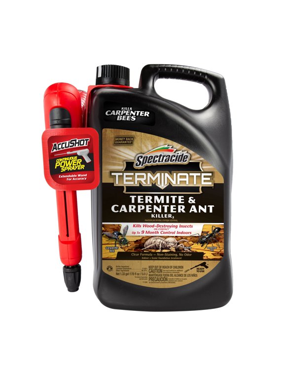 Terminate Termite & Carpenter Ant Killer with AccuShot Sprayer, 1.33 Gallon