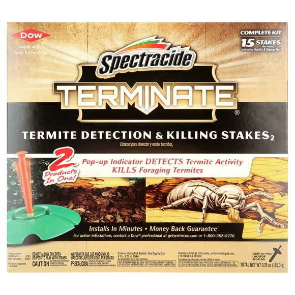 Spectracide Terminate Termite Detection And Killing Stakes With Pop-Up Indicator, 15 Count