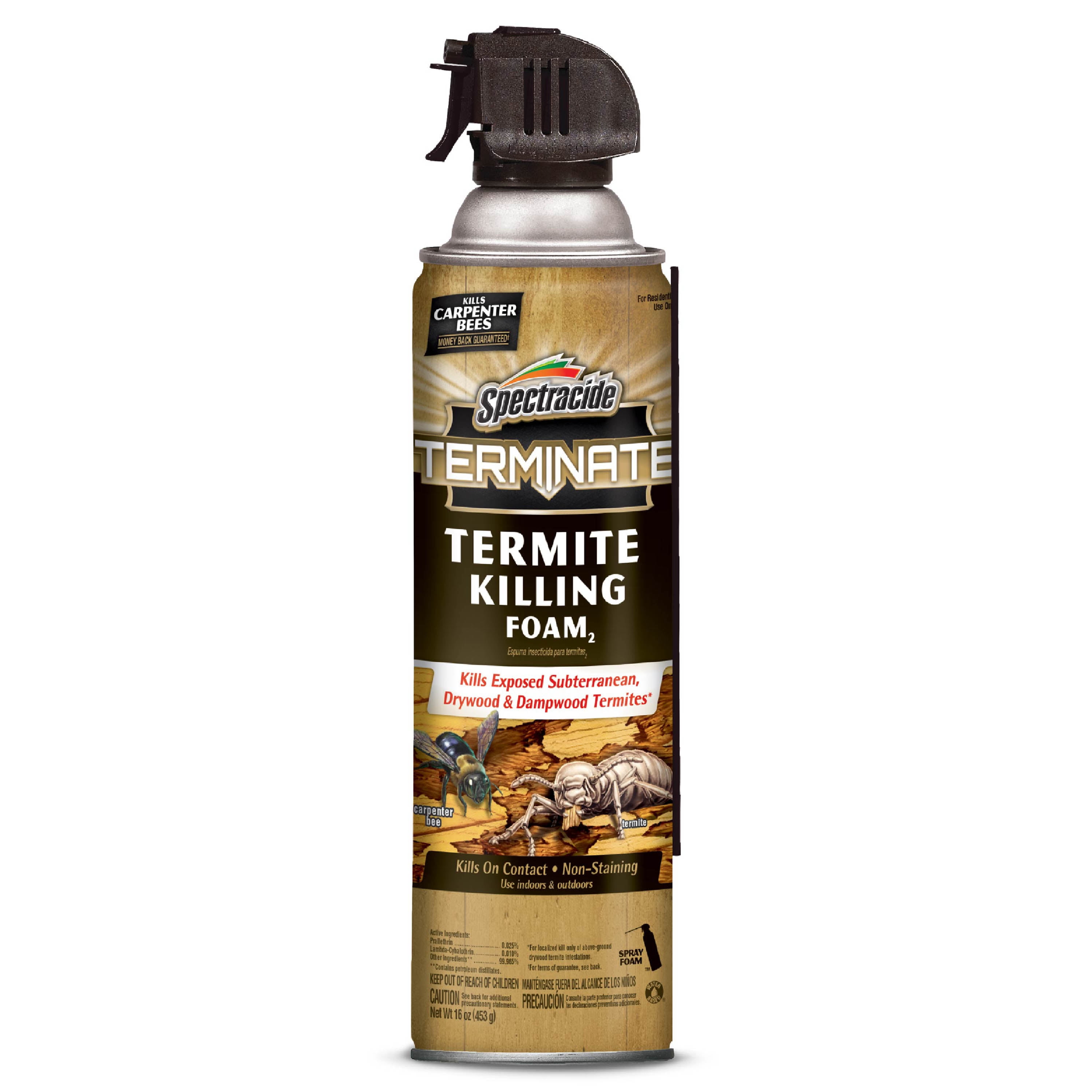 Spectracide Terminate Termite Killing Foam Aerosol, for Indoor and Outdoor Use, 16 Ounces