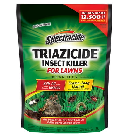 Spectracide Triazicide Insect Killer for Lawns, Granules Kill Lawn-Damaging Insects, 10 Lb