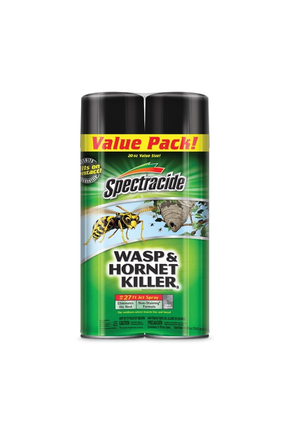 Wasp & Hornet Killer Aerosol, Twin Pack, 20 Ounces