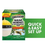 Spectracide Wasp, Hornet and Yellowjacket Trap, Quick-Drown Formula, 1 Count - 2 Box