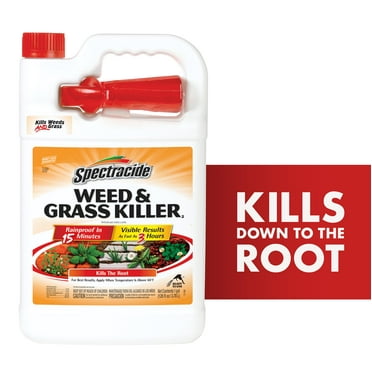 Spectracide Weed & Grass Killer, Ready-to-Use, Kills Weeds and Grasses Down To The Root, 1 Gal.