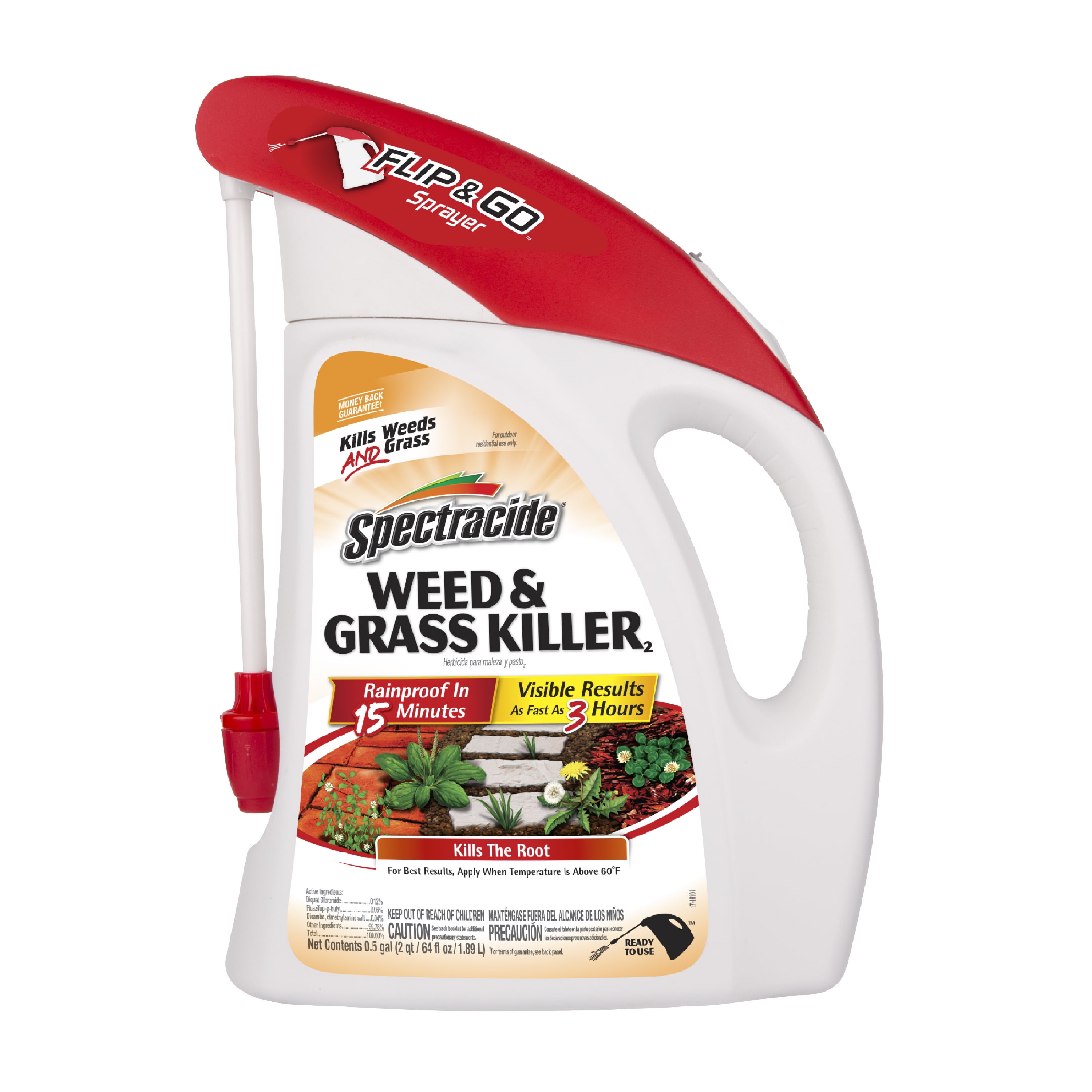 Spectracide® Weed & Grass Killer with Flip & Go™ Sprayer, Kills Weeds