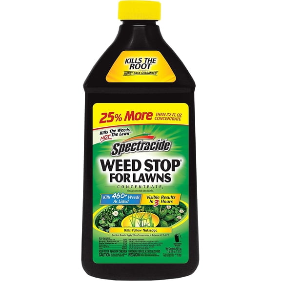 Spectracide Weed Stop For Lawns Concentrate - Kills Broadleaf Weeds - 40 Ounces