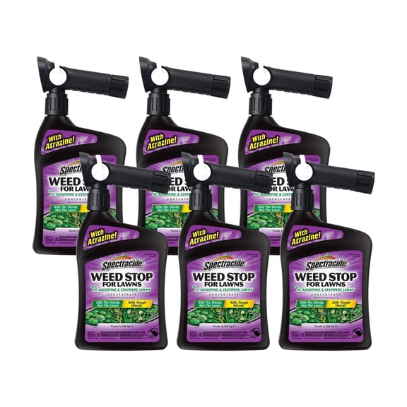 Spectracide Weed Stop For Lawns For St. Augustine & Centipede Lawns Concentrate, Ready-to-Spray, 32-Ounce, 6-Pack, Clear