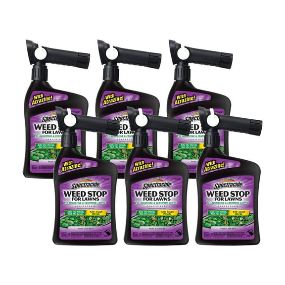 Spectracide Weed Stop For Lawns For St. Augustine & Centipede Lawns Concentrate, Ready-to-Spray, 32-Ounce, 6-Pack, Clear