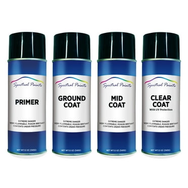 Spectral Paints Compatible/Replacement for Ford UG White Platinum Pearl: 12 oz. Primer, Ground, Mid & Clear Touch-Up Spray Paint Fits select: 2010-2019 FORD F150, 2011-2020 FORD ESCAPE