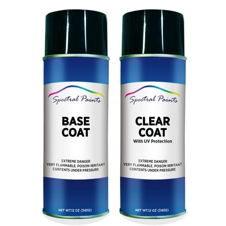 Spectral Paints Compatible/Replacement for Cadillac 138X Tin Roof Rusted Metallic: 12 oz. Base & Clear Touch-Up Spray Paint