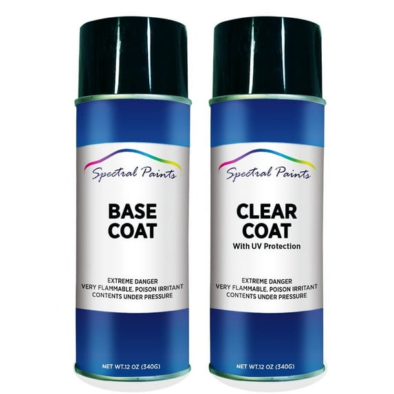 Spectral Paints Compatible/Replacement for Cadillac 92 Silver Green Metallic: 12 oz. Base & Clear Touch-Up Spray Paint
