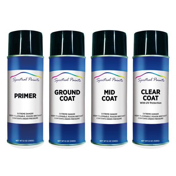 Spectral Paints Compatible/Replacement for Cadillac GAQ Red Jewel Tintcoat Metallic: 12 oz. Primer, Ground, Mid & Clear Touch-Up Spray Paint