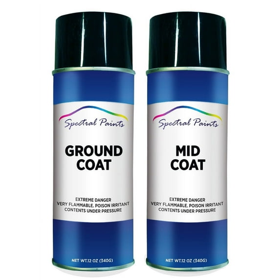 Spectral Paints Compatible/Replacement for Mazda ZVR Pure White Pearl: 12 oz. Ground & Mid Touch-Up Spray Paint