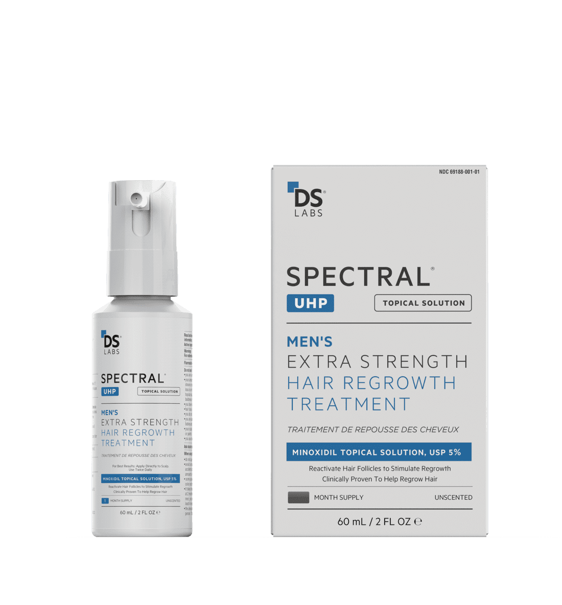 DS Laboratories Men's Extra Strength Hair Regrowth Treatment - 2 oz