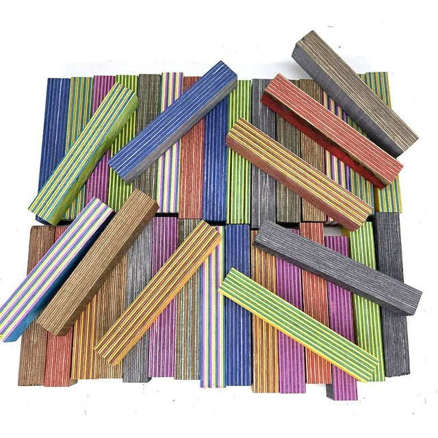 Spectraply 22 pc Assorted Blanks Dyed Birch Vibrant Colors