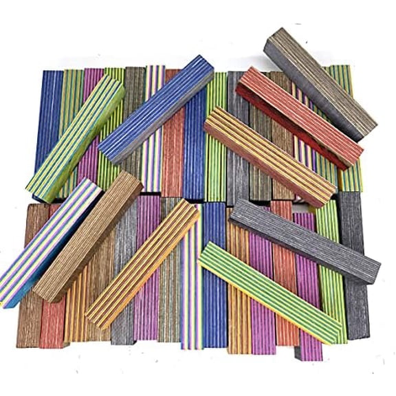 - Spectraply 22 pc Assorted Pen Blanks Dyed Birch Vibrant Colors$$Art & Craft