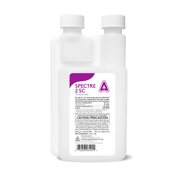 Spectre 2 SC Insecticide - Odorless, Non-Repellent - 15 fl oz Bottle by Control Solutions