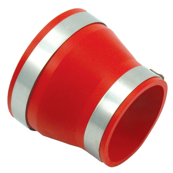 Spectre Performance 9742 Red 4" x 3.5' Coupler/Reducer