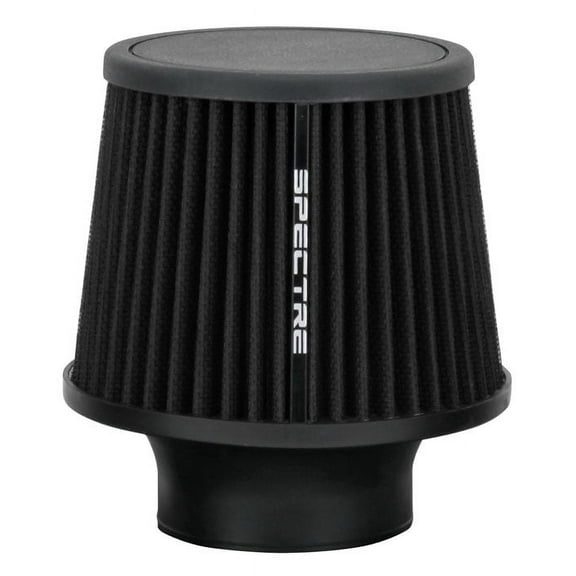 Spectre SPE-9131 Washable Round Tapered High Performance Cone Air Filter, Black, 3"
