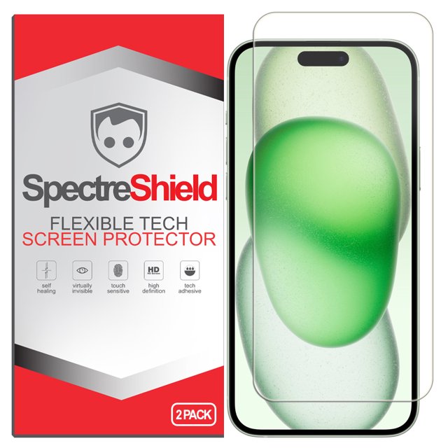 Spectre Shield (2Pack) Screen Protector Compatible with Apple iPhone